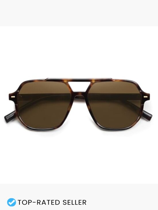 Retro Aviator Polarized Sunglasses Square Stylish Frame Unisex Vintage Y2K